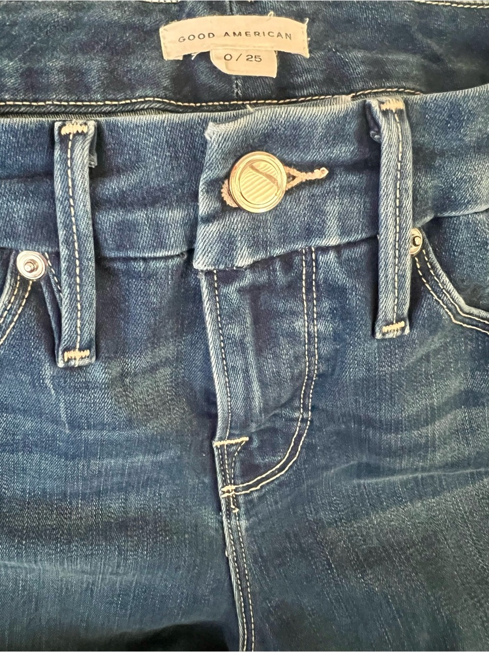 Good American Indigo High-Rise Stretch Jeans